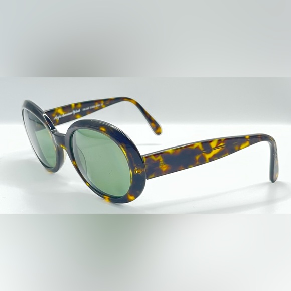 Vintage Anglo American Optical Aurora Brown Oval Sunglasses Frames Only - Picture 2 of 8